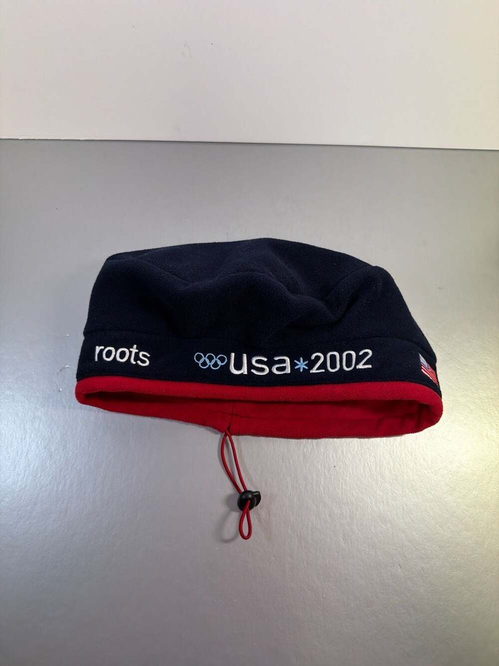 Roots 2002 USA Olympic Team Fleece Beanie Hat One Size